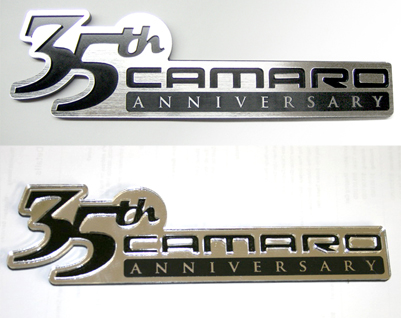 35th Anniversary Camaro SS emblem