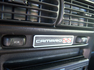 camaro SS Dash Plaque