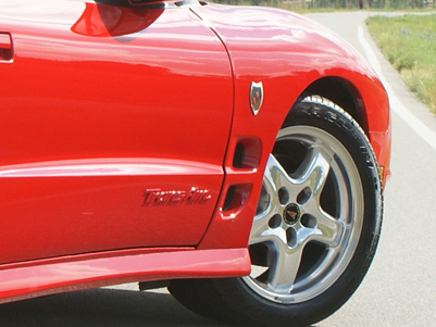 pontiac firebird rear filler lettering