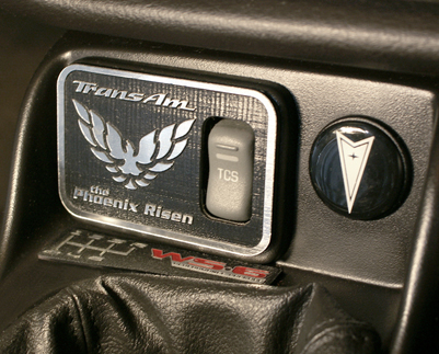 Firebird TransAm TCS, convertible and shifter plaque