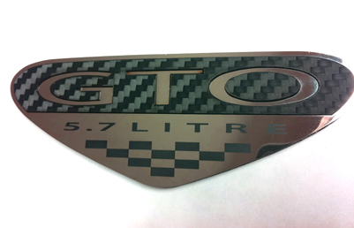 GTO Emblem Steel and Carbon Fiber