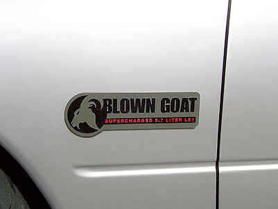 Blown Goat GTO fender emblem